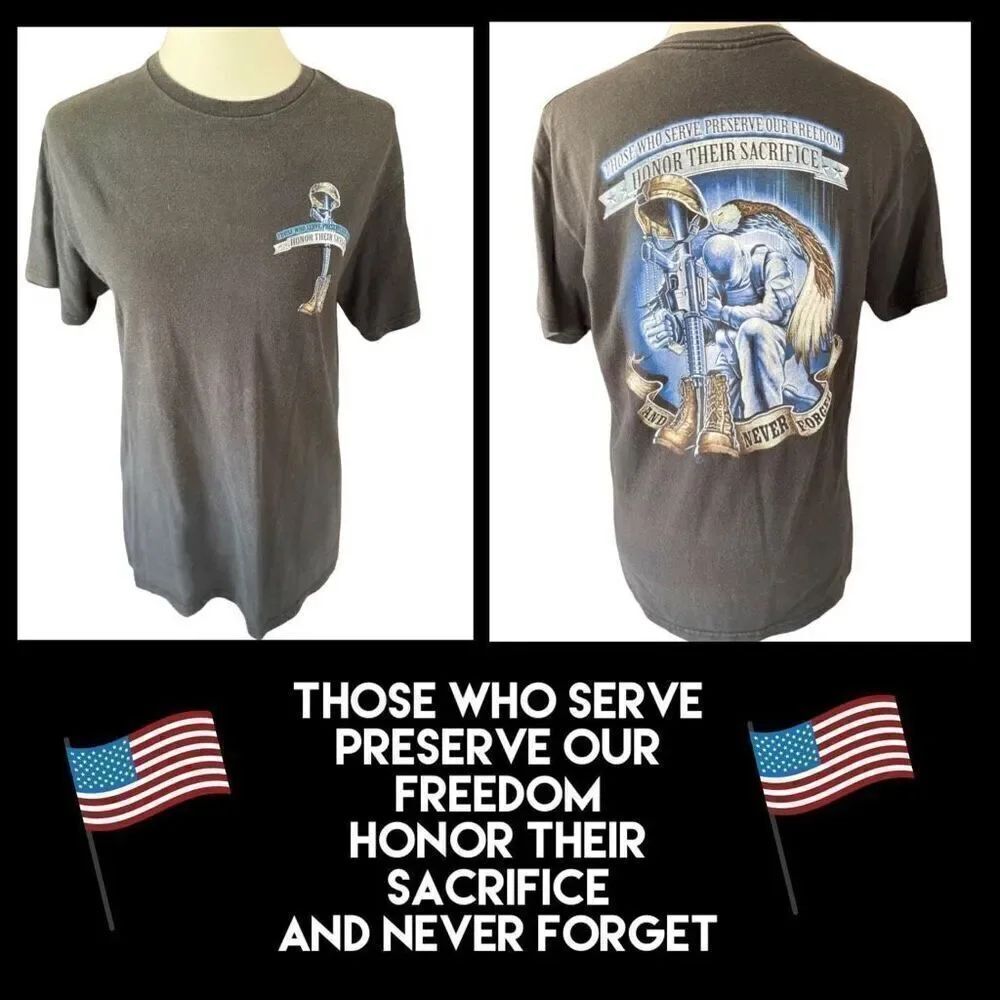 Those Who Serve Preserve Our Freedom Graphic T-Shirt Size Small